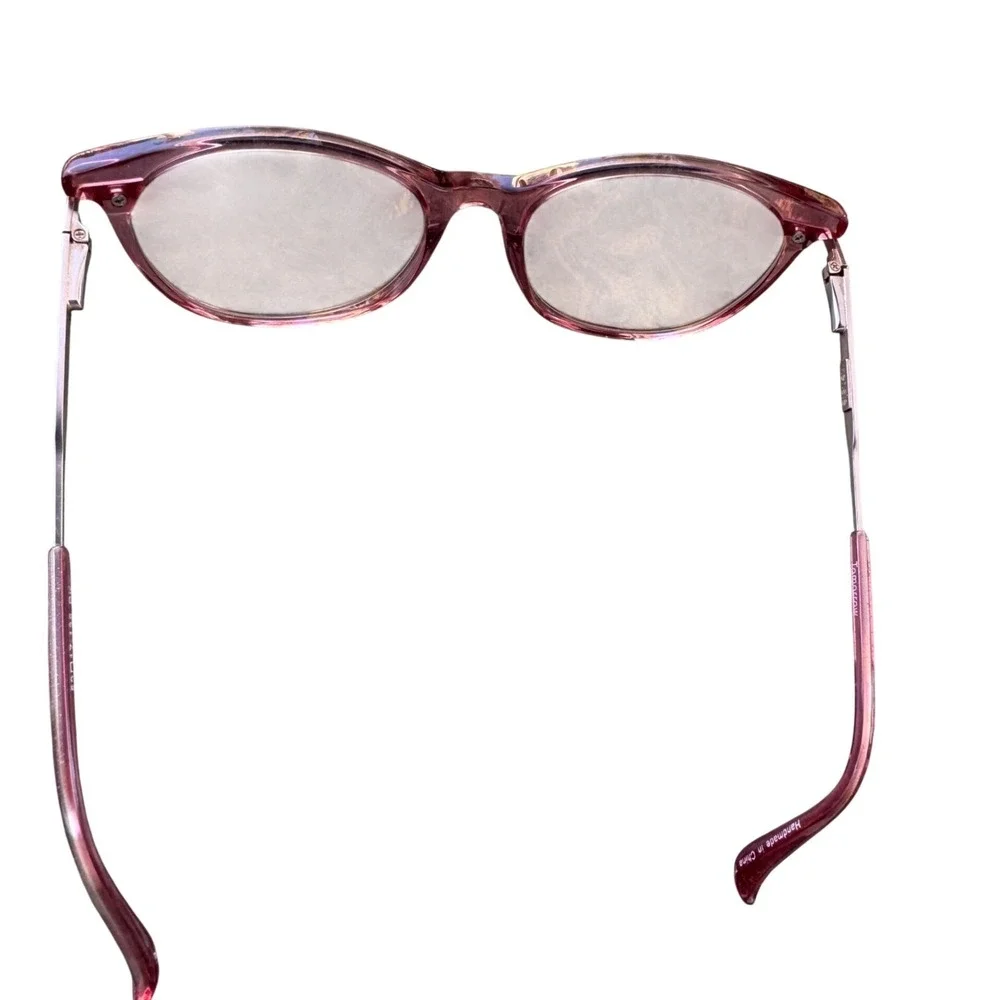 Kensie Pink Glitter Cat Eye Eyeglass Sunglass Frames Rose Gold Preppy Sparkle‎